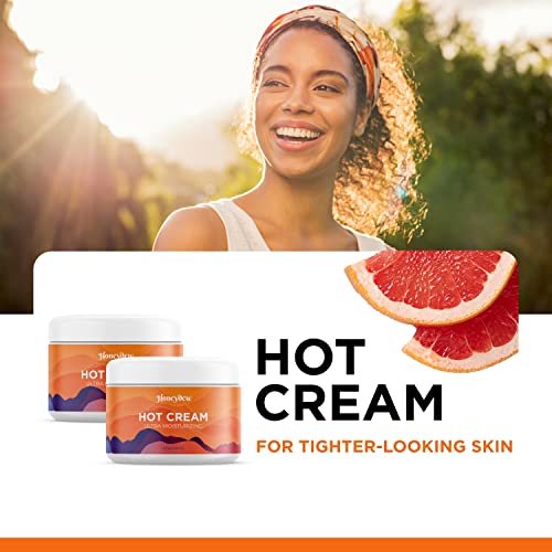 Premium Hot Cream Sweat Enhancer Lotion for Women and Men and Body Sculpting Cellulite Workout Ultra Moisturizing and Invigorating Body Firming Cream with Natural Oils - 2 Pack