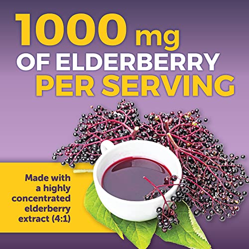 Viva Naturals Sambucus Elderberry with Zinc and Vitamin C for Adults, Vitamin D3 5000 IU and Ginger - Immune Support Supplement, 2 Months’ Supply - Black Dried Elderberry Capsules for Adults