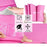 Foldable Yoga Mat for Women, Non Slip Exercise Mat for Home Gym, Travel Yoga Set With Stretch Strap for Yoga Pilates and Fitness, 68"L x 24"W x 1/5 Inch Thick