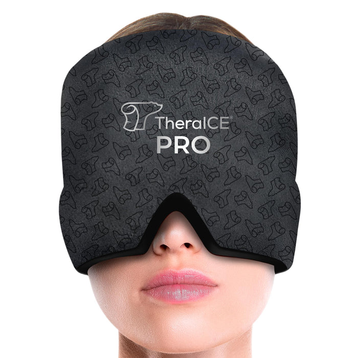 TheraICE PRO Migraine Headache Relief Cap, Hot & Cold Therapy Hat, Migraine Relief Cap, Headache Cap Ice Pack Mask, FocusZone Technology Provides Extra Cooling & Pressure for Targeted Pain Relief